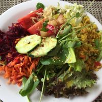 Some of the options from the salad buffet. at Anna Prem B6 in Sao Paulo