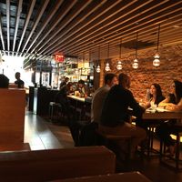 This is a view from the inside of the restaurant; it gives you an idea of the setting. at Wagamama - Nomad in New York City