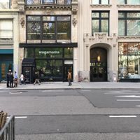 This is a view from across the street, in Madison Park.  at Wagamama - Nomad in New York City
