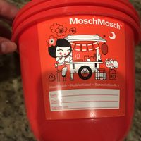 Cute take out containers are reusable ! at MoschMosch in Wiesbaden