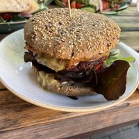 Beetroot burger   at Mokel Bar in Muenster