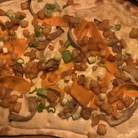 Flammkuchen mit Kräuterseitlingen  at Mokel Bar in Muenster