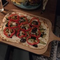 curry flatbread at Mokel Bar in Muenster