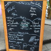 Today’s menu at Potiron et Ciboulette in Angers