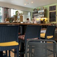 Cheery dining room at Potiron et Ciboulette in Angers
