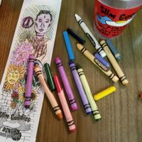 I asked for crayons! at Slim Goodies Diner in New Orleans