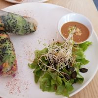 Mango spring rolls at Bhajan Cafe in Nice