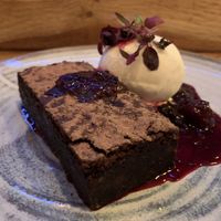 Vegan brownie - a triumph at Fellpack in Keswick
