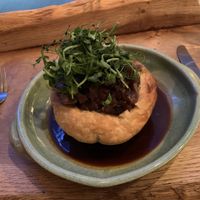 Vegan mushroom tart at Fellpack in Keswick