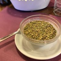 Budino alla mandorla con granella di pistacchio   at Lunanuova in Padua