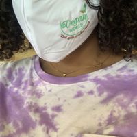 Cool mask I purchased since I forgot mine ^.^ at Loving Hut - Barber Lane - Maybe closed in Milpitas