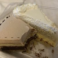 Vegan tiramisu (left) was better than the mango cake (right)   at Loving Hut - Barber Lane - Maybe closed in Milpitas