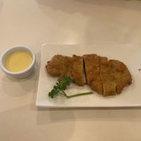 Crispy katsu (sauce tasted like honey mustard- delicious!)  at Loving Hut - Barber Lane - Maybe closed in Milpitas
