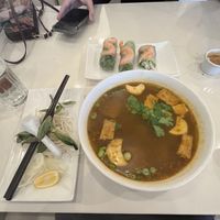 Bun hue noodle soup  at Loving Hut - Barber Lane - Maybe closed in Milpitas