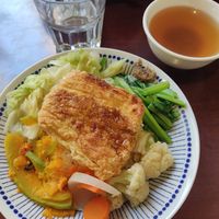 Fried tofu with rice at Shū Niàn - Vegine  in Taitung