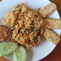 Vegan nasi goreng at Clasico in Lembongan
