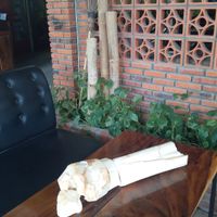 Coconut heartwood.
 at Bar Ang in Battambang