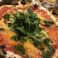 Pesto pizza   at The Wood Oven in Newcastle Upon Tyne