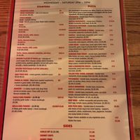 Menu Nov 2025  at The Wood Oven in Newcastle Upon Tyne