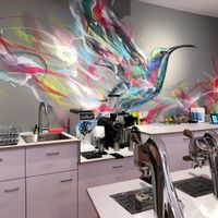 Coffee machine, first Modbar in the Netherlands - Hummingbird specialty coffees and teas, vegan sweets. at Hummingbird in Amsterdam