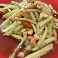 Spicy cucumber saladd #Veganuary at Kaun Im Yok in Vientiane