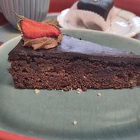 Sugar-free chocolate cake at Omas Backstube in Vienna