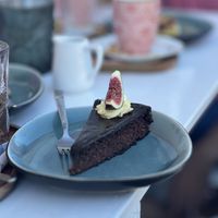 Chocolate no sugar cake  at Omas Backstube in Vienna