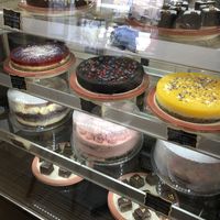 Cakes in display   at Omas Backstube in Vienna