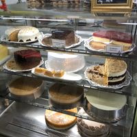 Cake display at Omas Backstube in Vienna