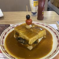 Vegan Francesinha at Santa Francesinha in Porto