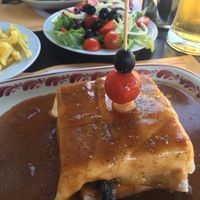 Vegan Francesinha at Santa Francesinha in Porto