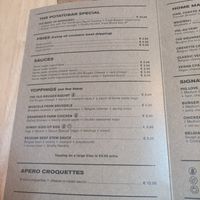 Menú at The Potato Bar  in Bruges