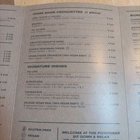 Menú at The Potato Bar  in Bruges