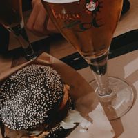 Vegan burger at The Potato Bar  in Bruges