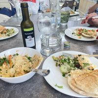 Hummous, tabouleh, salad & felafel wrap 🥙   at Nafplio Falafel in Nafplion