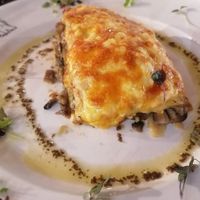 Lasaña at Madre Tierra in Toledo