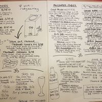 The menu at Kormasutra in Cusco