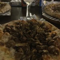 Vegan mushroom pizza  at Patroni's in Campeche