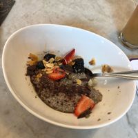 Vegan Chia Seed bowl for brunch! at Acqua in New York City