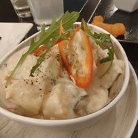 Potato salad with vegan mayo at Loving Hut - Maria Kuhn Gasse in Vienna