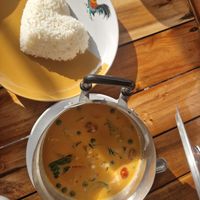 Probably not ne of the best green curry we've had!  #Veganuary at Patty's Secret Garden in Koh Lanta