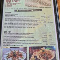 Menu clearly stating vegan but having no idea what it means at Patty's Secret Garden in Koh Lanta