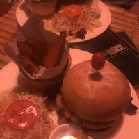Veggie burgers at Patty's Secret Garden in Koh Lanta