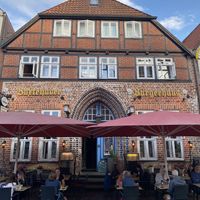 The restaurant is in a charming house from 1548.  at Amadeus in Buxtehude