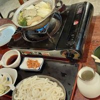 Vegetable hotpot with udon noodles at Sawa in Osaka
