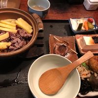 Vegetarian set with rice  at Sawa in Osaka