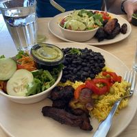 Black beans and rice at Black Bean Deli in Winter Park