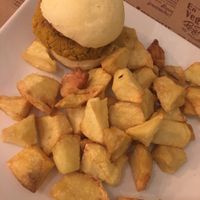 Mini lentil burger at Tasca 42 in Moraira