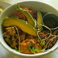 Buddha bowl at The Garden Café in Granada