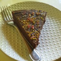 Chocolate tartalete at The Garden Café in Granada